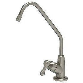 Brushed nickel drinking water faucet